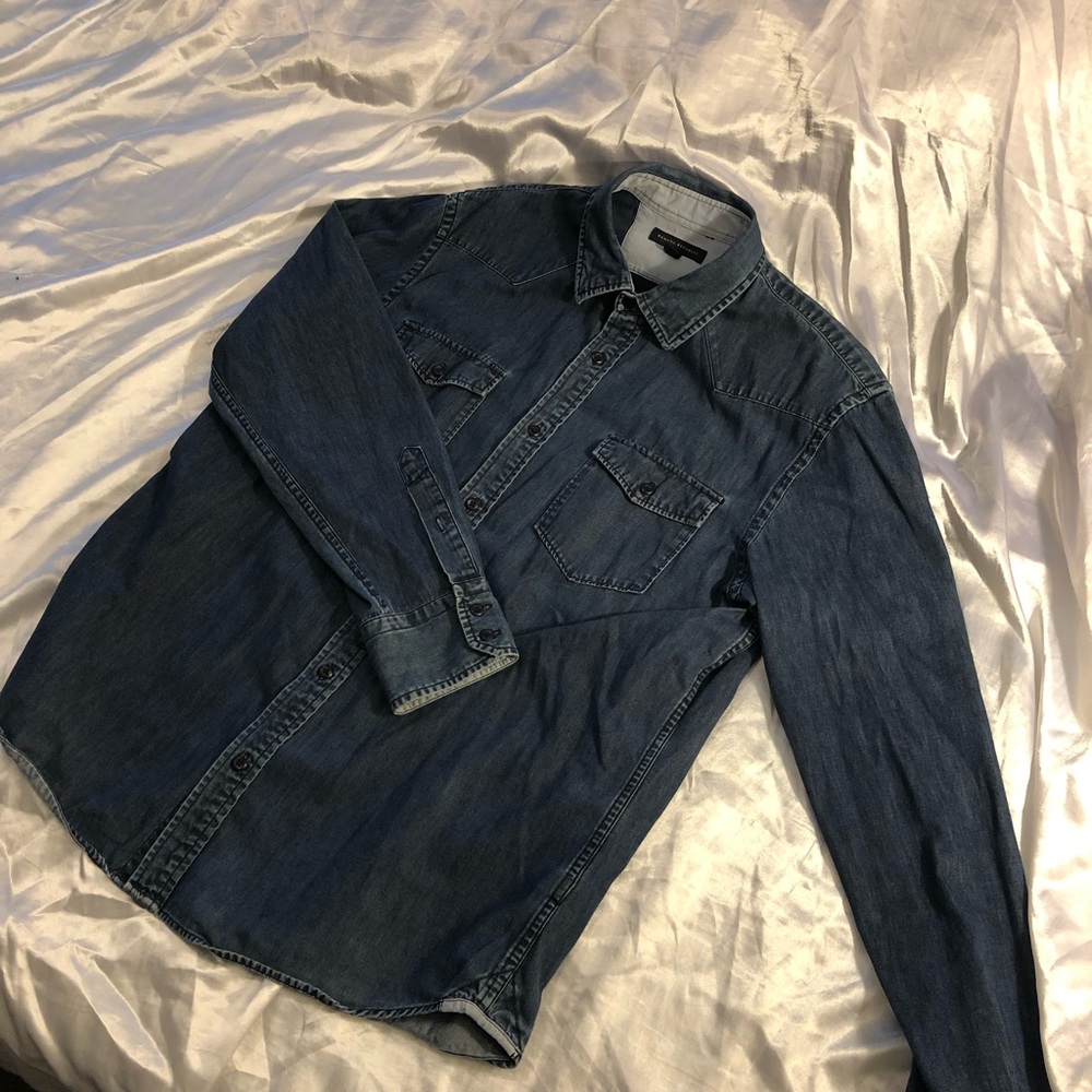 Banana republic casual denim button down